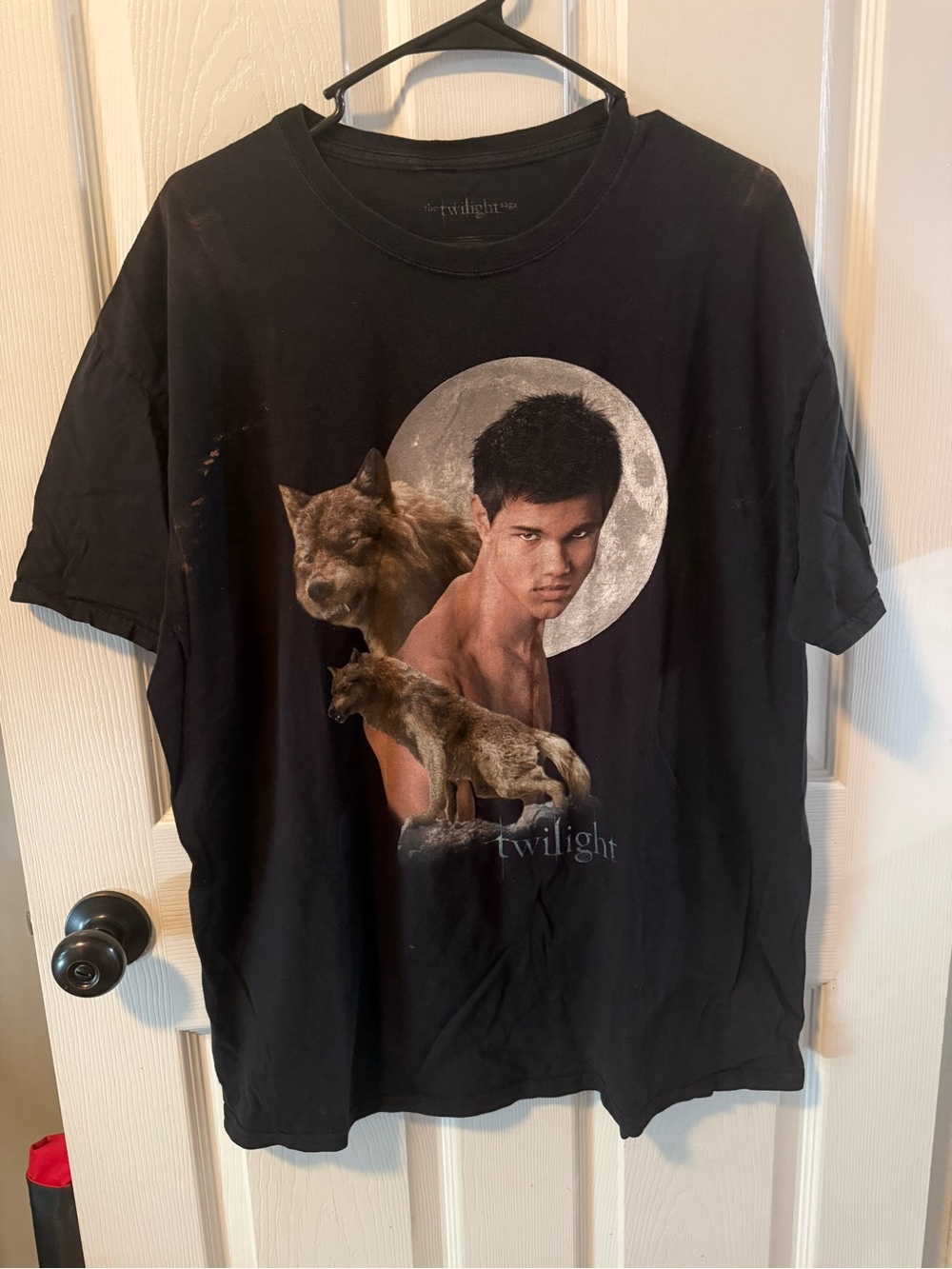Twilight Jacob Black Wolf Graphic Tee - Black Men’s XL